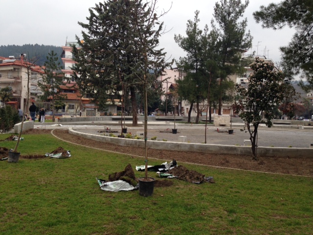 Φυτεύσεις δέντρων στην Πλατεία Γρανικού και την 18ης Οκτωβρίου